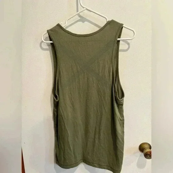 Reebok Army Green Tank Top - Small - Picture 3 of 3